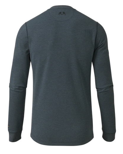 Canyon Waffle Henley | Steel Blue Heather