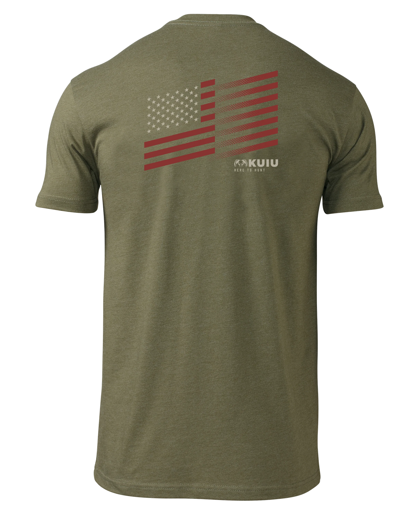 KUIU Retro Flag Fade T-Shirt | Military Green