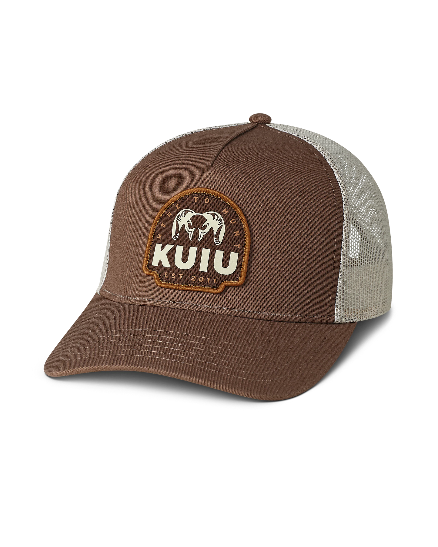 KUIU Here to Hunt Woven Patch Hat | Brown/Tan