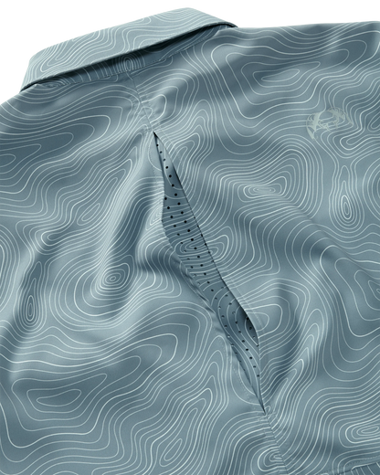 Mesa Vented SS Snap Shirt Topo | Glacier Topo Print