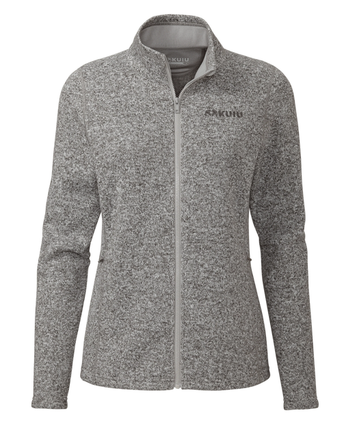 Women's Base Camp Full Zip Sweater | Stone White Heather