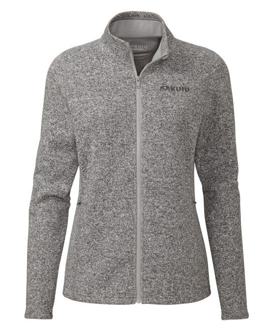 Women's Base Camp Full Zip Sweater | Stone White Heather