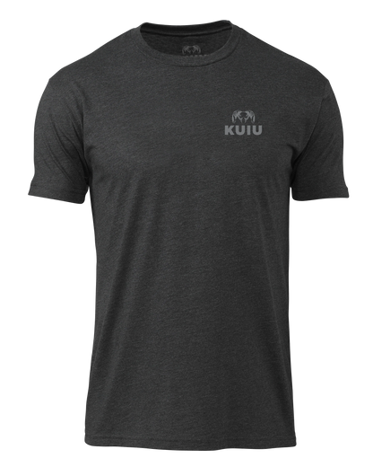 KUIU Vertical Flag Logo T-Shirt | Charcoal