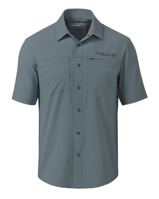 Mesa Vented SS Snap Shirt | Slate