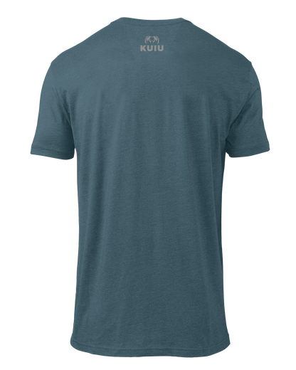 KUIU Topo Block Logo T-Shirt | Indigo
