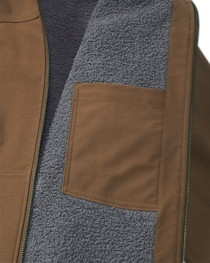 Brawley Hooded Fleece Jacket | Saddle