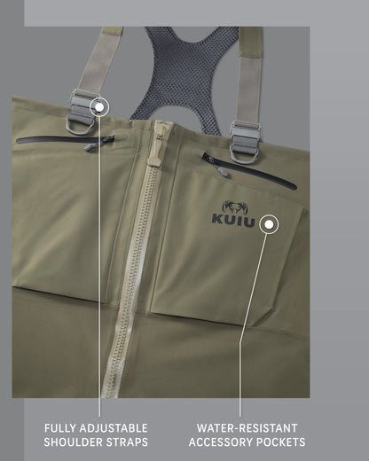 KUIU PRO HD Flex Zip Wader | Ash