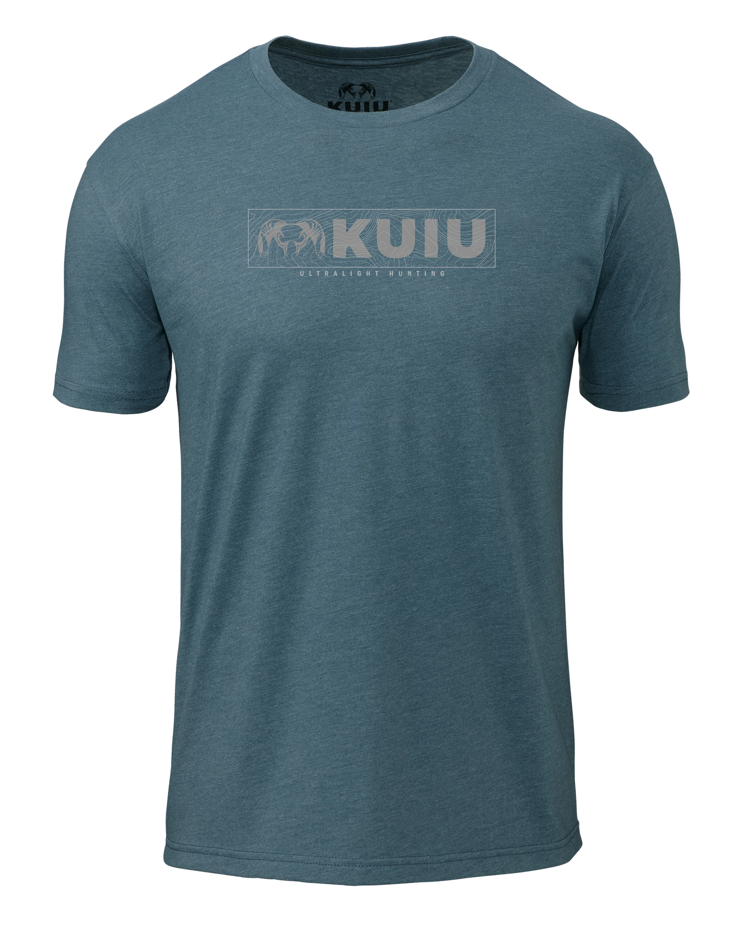 KUIU Topo Block Logo T-Shirt | Indigo