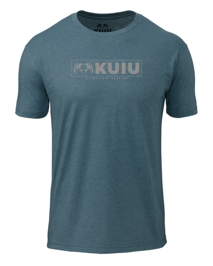 KUIU Topo Block Logo T-Shirt | Indigo