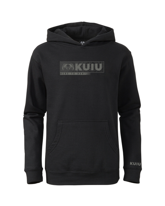 Youth Here to Hunt Gritstone Hoodie | Black