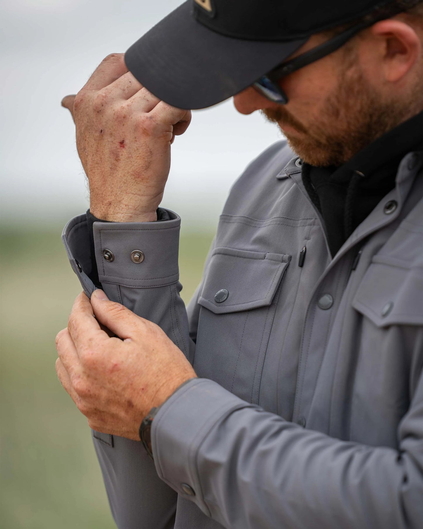 Outlet Tour Shirt Jacket | Steel Blue