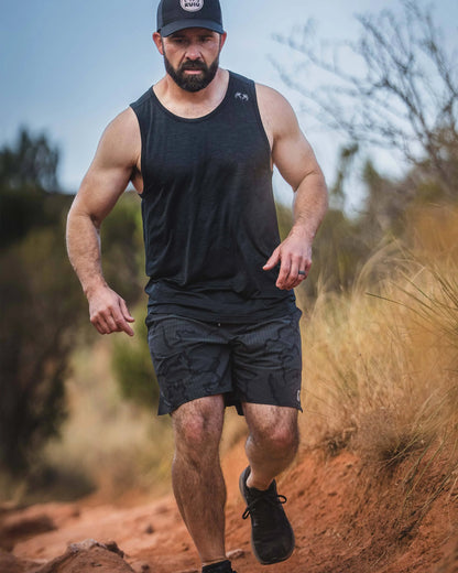 EnduroMesh Tank | Midnight Blue Heather