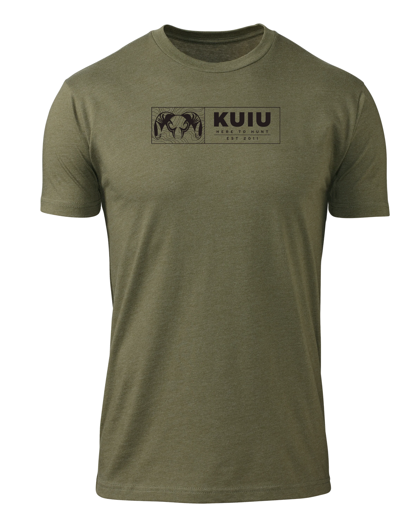KUIU Topo Block T-Shirt | Military Green