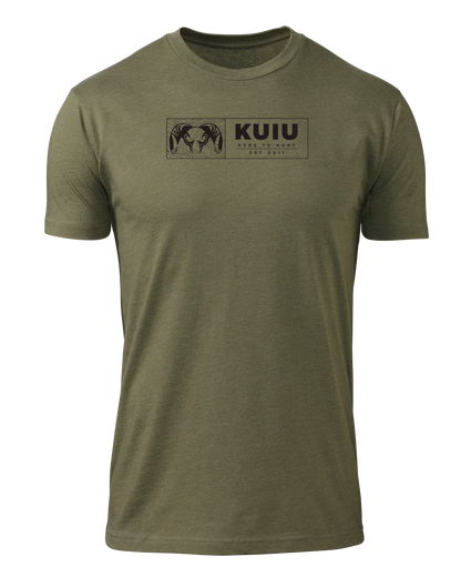 KUIU Topo Block T-Shirt | Military Green