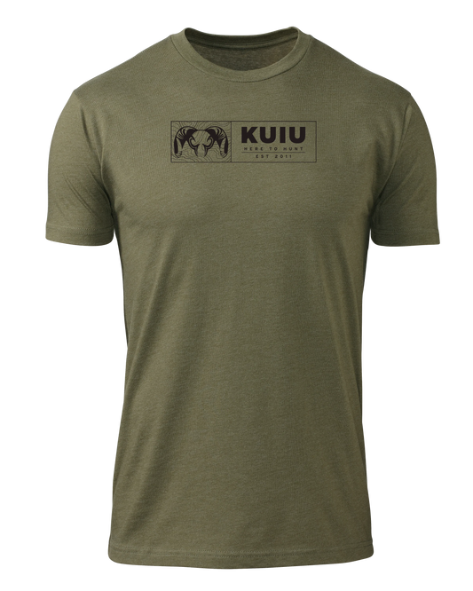 KUIU Topo Block T-Shirt | Military Green