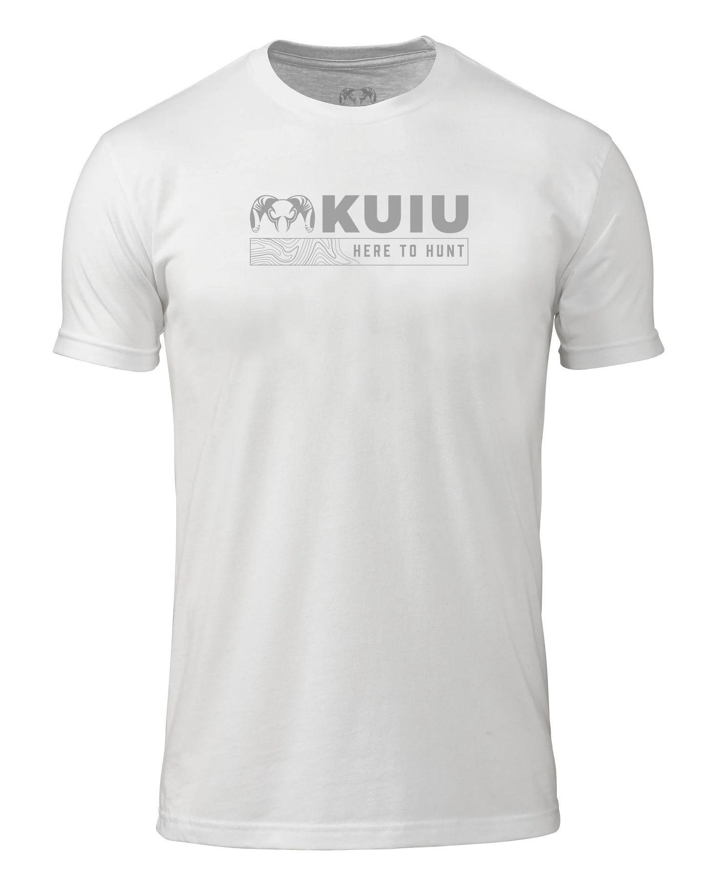 Outlet KUIU Topo Here to Hunt T-Shirt | White