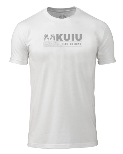 Outlet KUIU Topo Here to Hunt T-Shirt | White