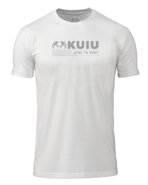 Outlet KUIU Topo Here to Hunt T-Shirt | White