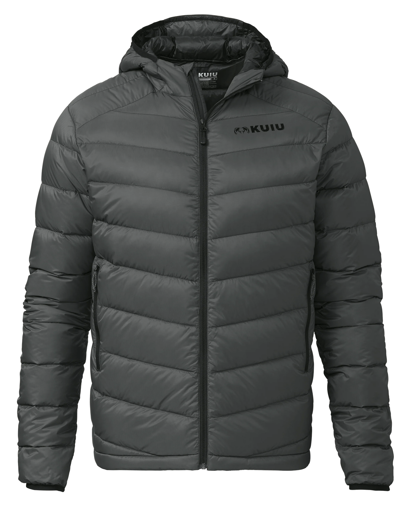 Super Down LT Hooded Jacket | Gunmetal