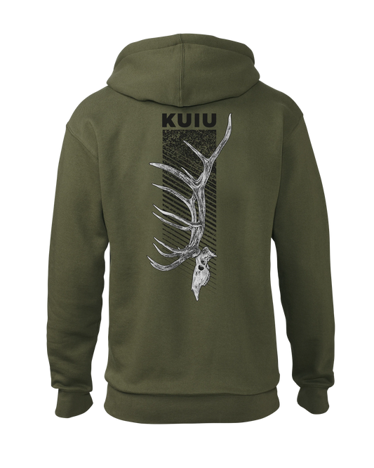KUIU Elk Skull Hoodie | Army