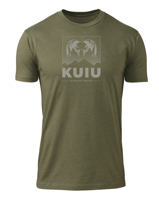 KUIU Topo Mountain T-Shirt | Military Green