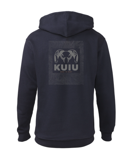 KUIU Topo Back Logo Hoodie | Navy