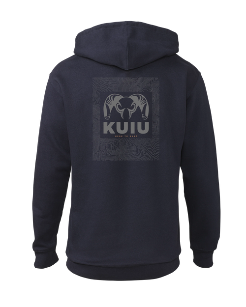 KUIU Topo Back Logo Hoodie | Navy