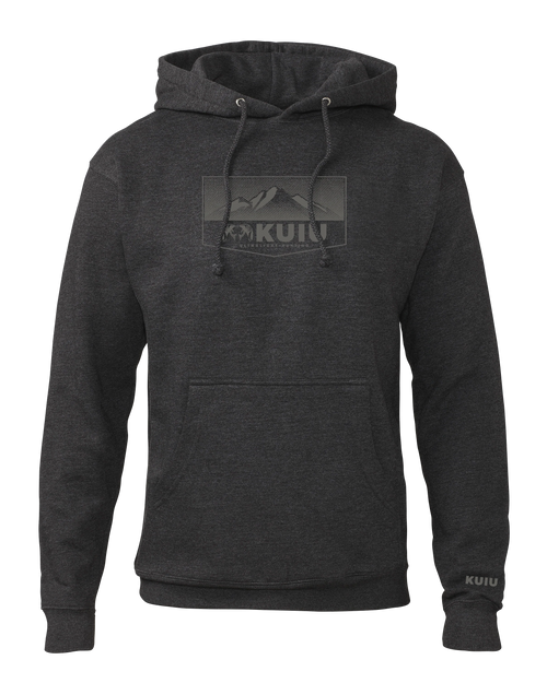 KUIU Ultralight Mountain Logo Hoodie | Charcoal