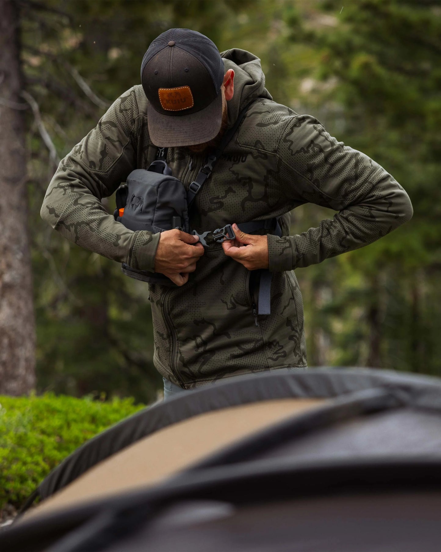 Ridgepoint Fleece Hoodie | Coyote Brown Tonal