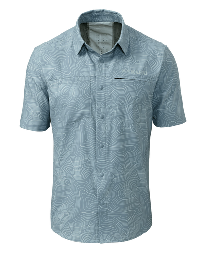 Mesa Vented SS Snap Shirt Topo | Glacier Topo Print