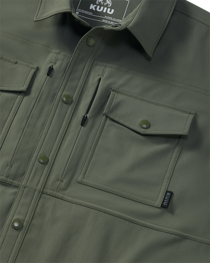 Outlet Tour Shirt Jacket | Dark Sage