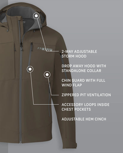 Guide PRO Hooded Jacket | Major Brown