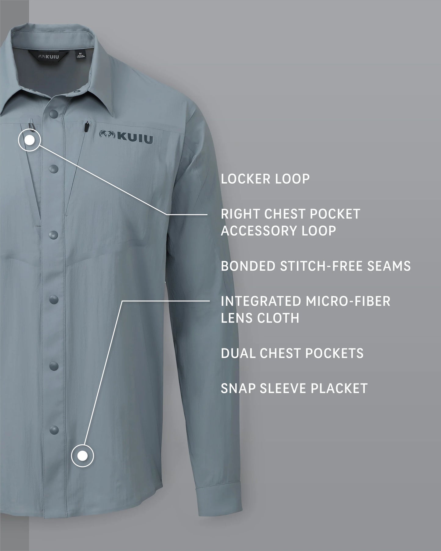 Outlet Salton LS Shirt | Slate
