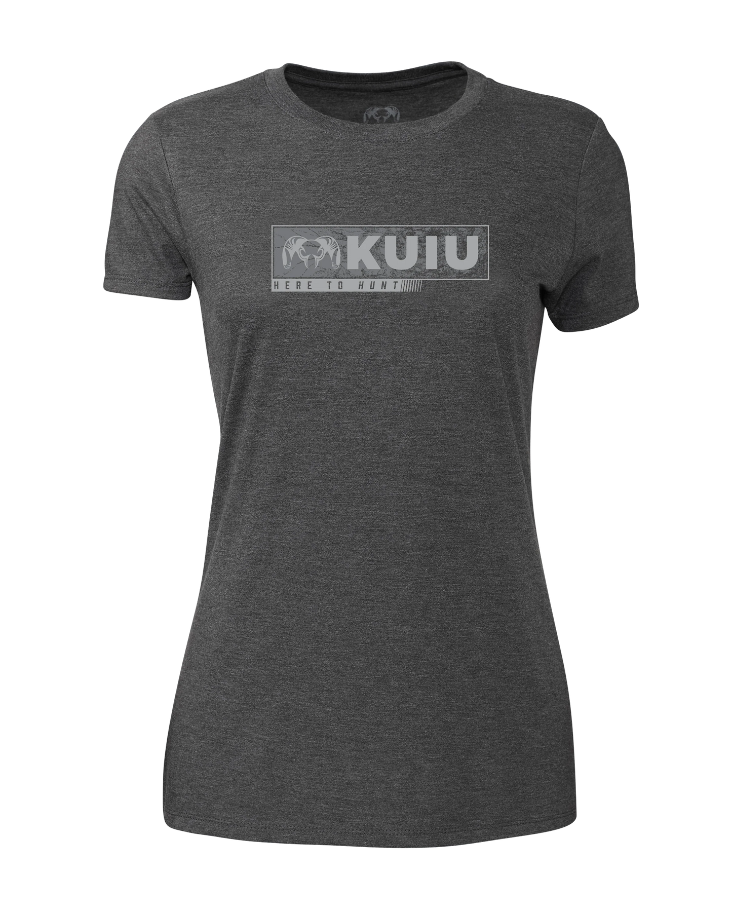 Outlet Women's Here to Hunt Gritstone T-Shirt | Charcoal