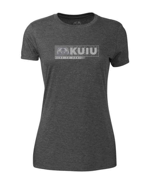 Outlet Women's Here to Hunt Gritstone T-Shirt | Charcoal