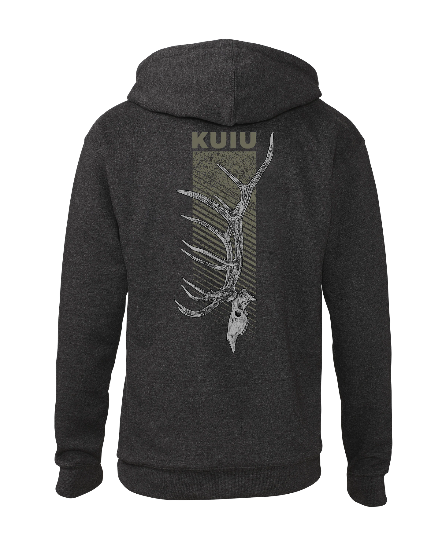 KUIU Elk Skull Hoodie | Charcoal