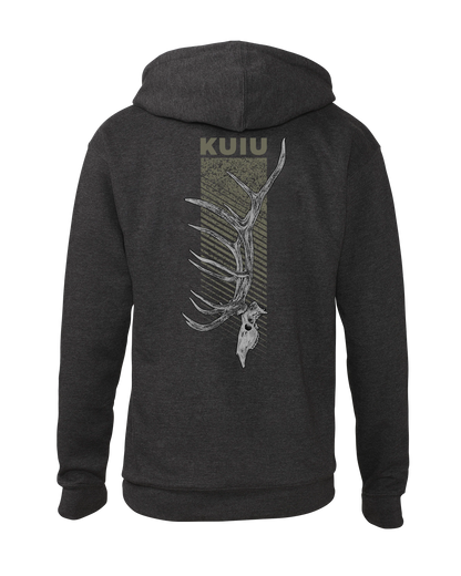 KUIU Elk Skull Hoodie | Charcoal