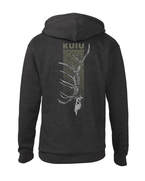 KUIU Elk Skull Hoodie | Charcoal