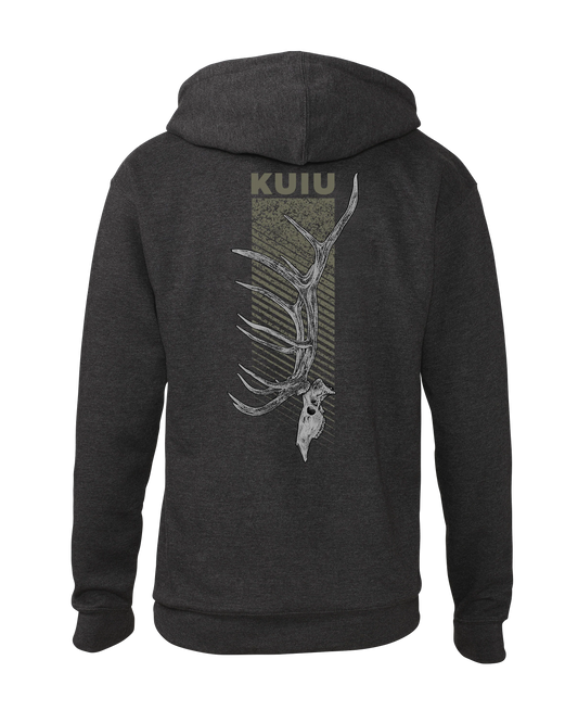 KUIU Elk Skull Hoodie | Charcoal