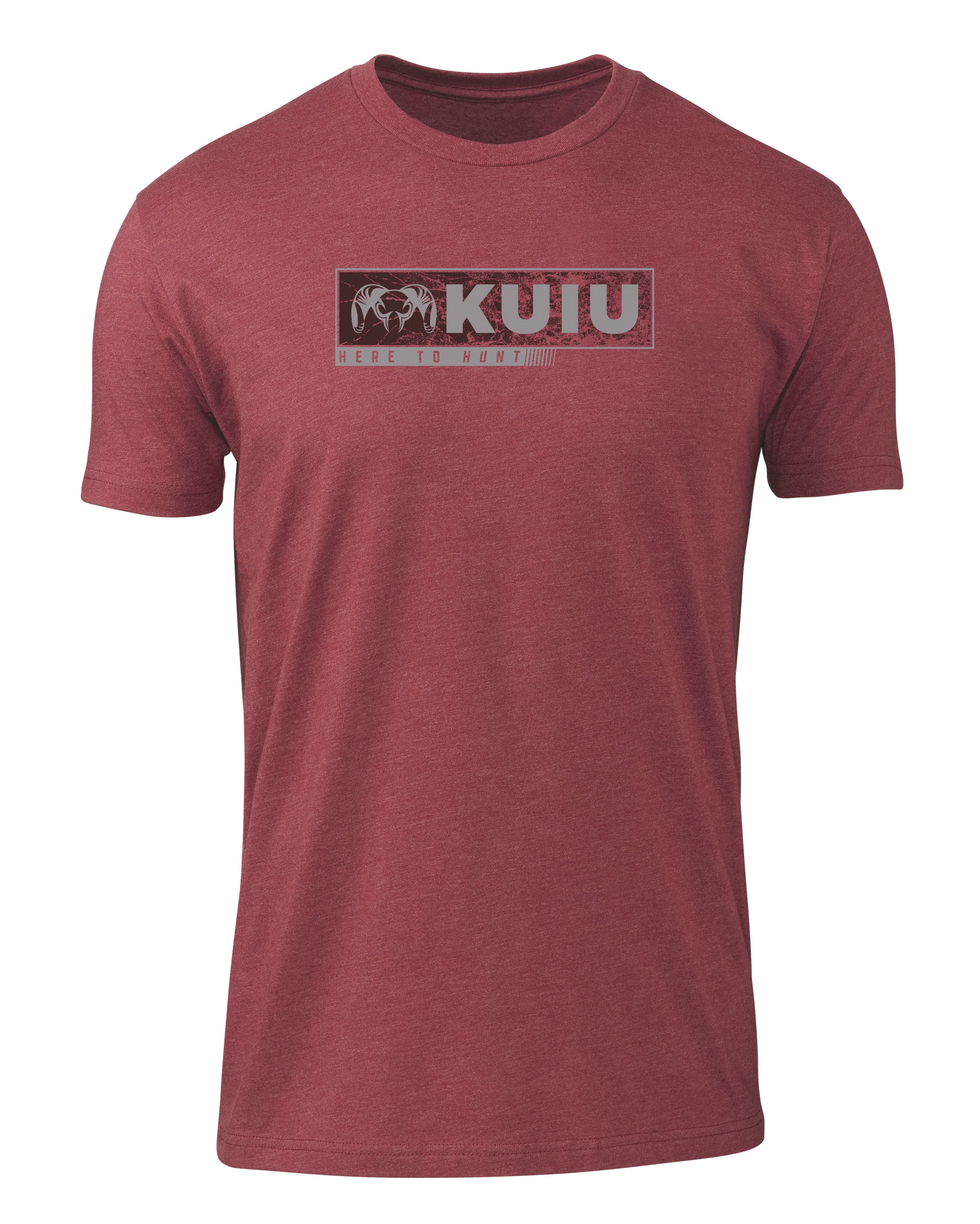 KUIU Here to Hunt Gritstone T-Shirt | Cardinal