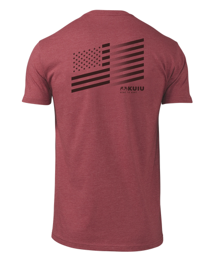 KUIU Solid Flag Fade T-Shirt | Cardinal