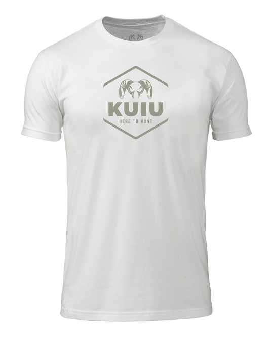 KUIU Stacked Here to Hunt T-Shirt | White