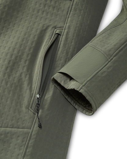 Blockfield Fleece Hoodie | Dark Sage