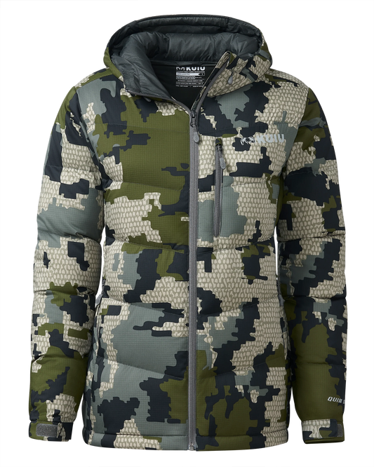 Women's Super Down PRO Hooded Jacket | Verde