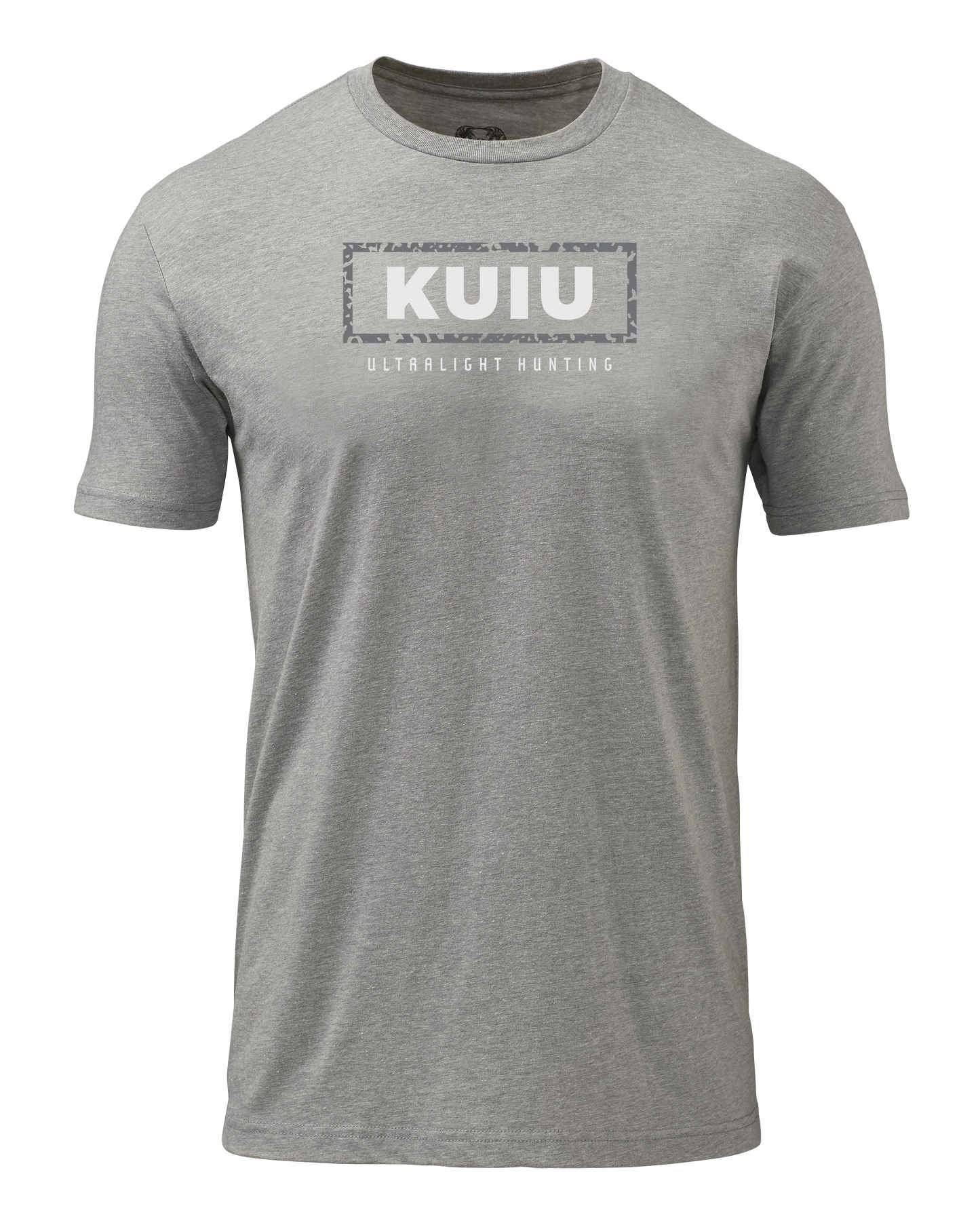 KUIU Box Logo T-Shirt | Heather Grey