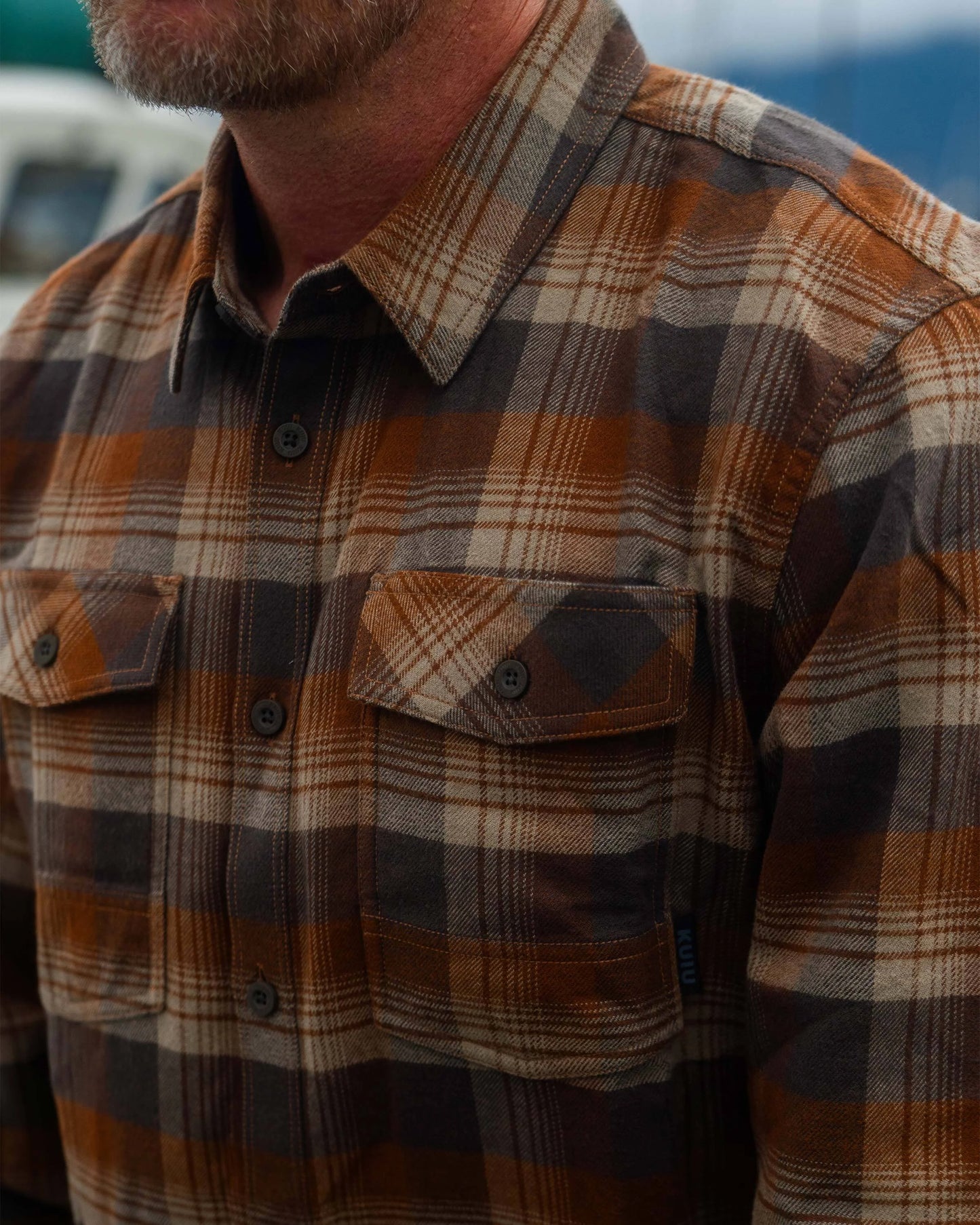 Field Flannel Shirt | Saddle Blockline