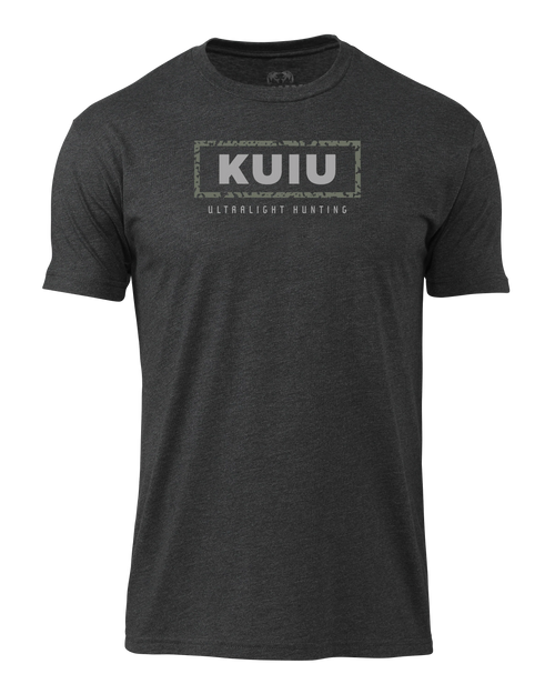 KUIU Box Logo T-Shirt | Charcoal
