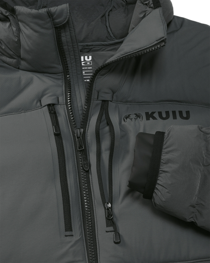 Outlet Flyway Insulated Hooded Jacket | Gunmetal