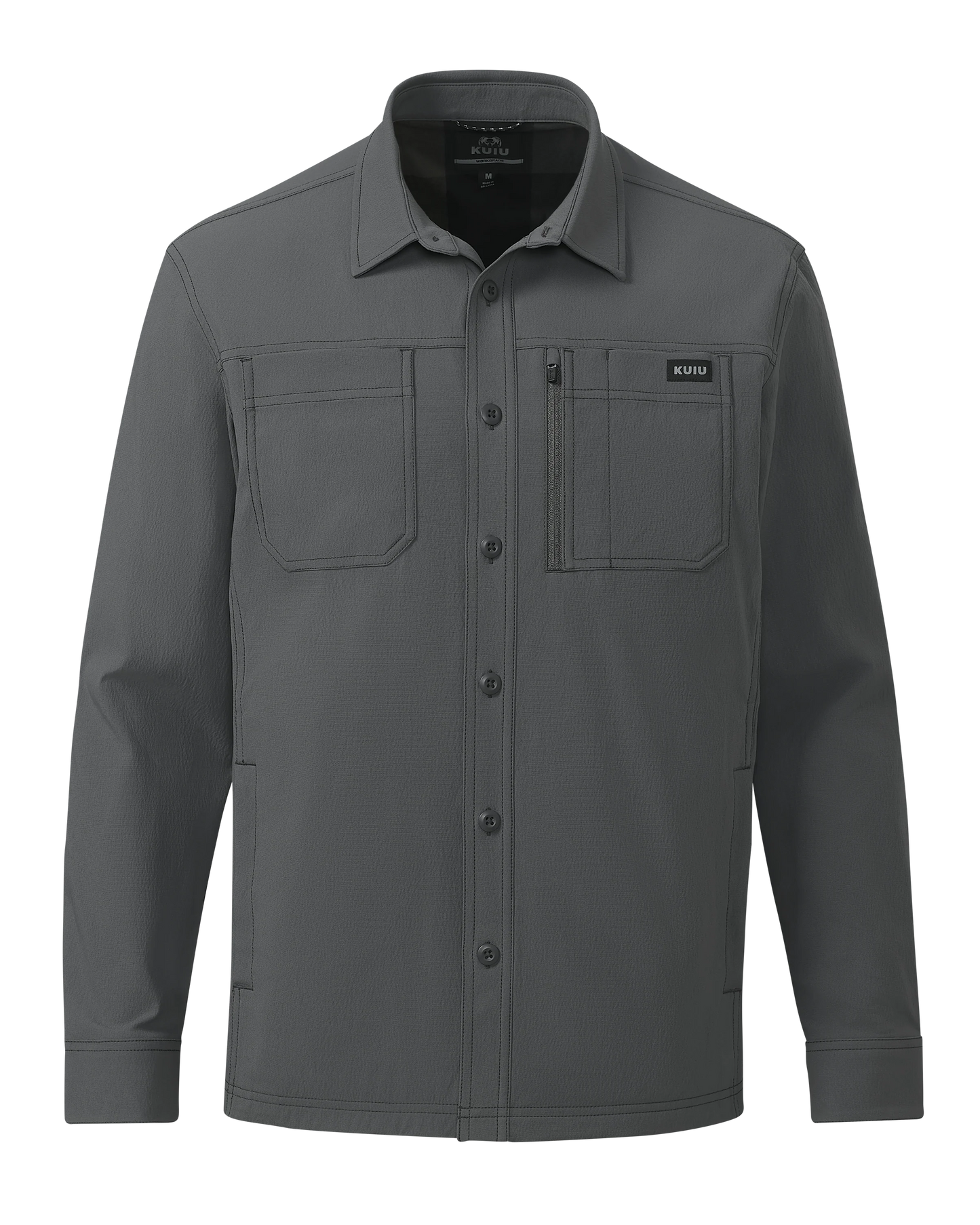 Motive Flannel Lined Shirt Jacket | Gunmetal