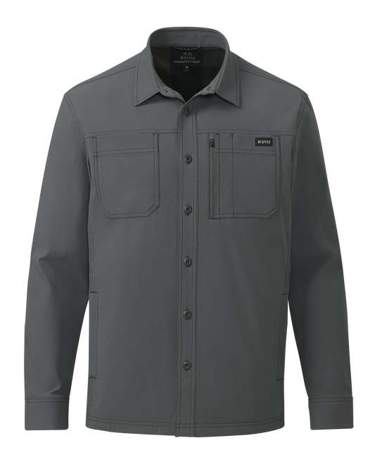 Motive Flannel Lined Shirt Jacket | Gunmetal